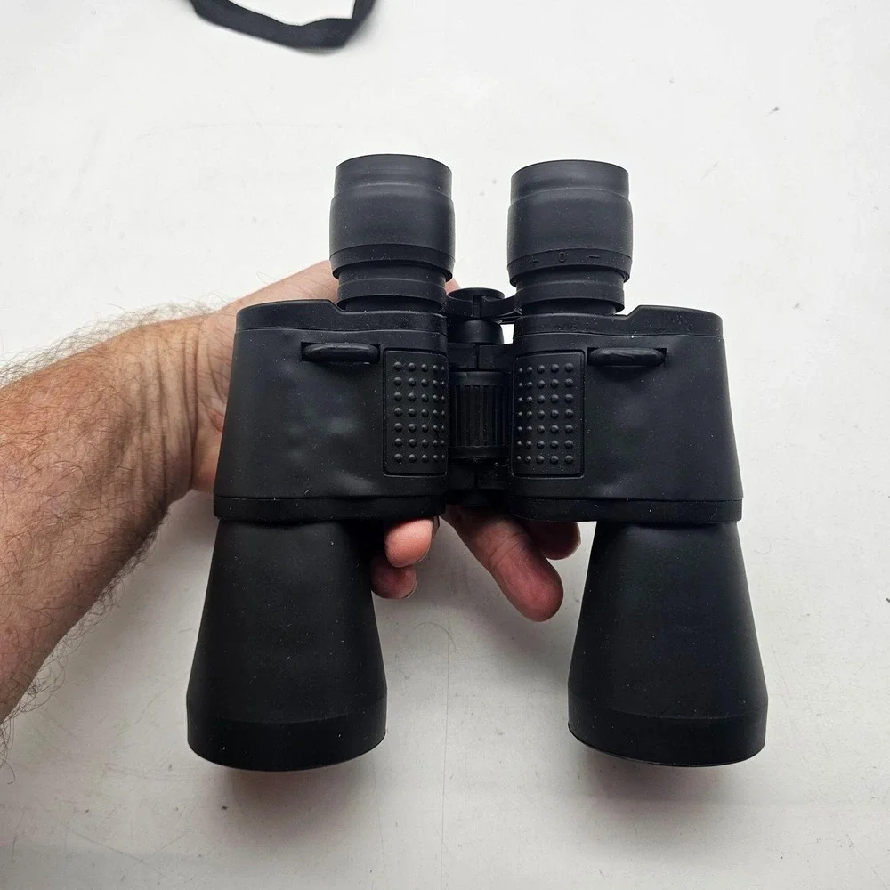 Vivitar 7x50 Binoculars 297ft/1000yds Coated Optics Black W/ Case Strap